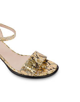 Kate python print calfskin sandals Photo 4