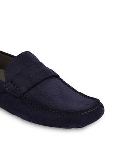 Mocassini in nabuk traforato Driver Shoes Photo 5