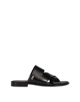 Sandali slide flat in vitello Natural Chic Photo 1