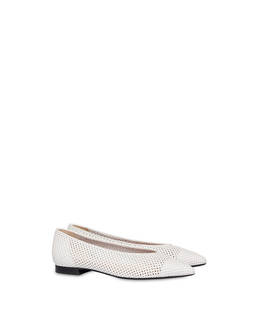 Naxos perforated calfskin ballerina flats Photo 2