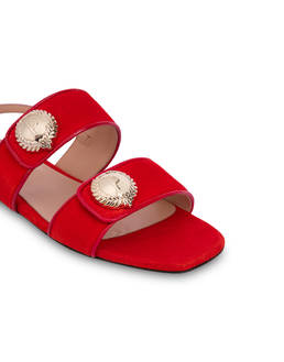 Queen flat suede sandals Photo 4