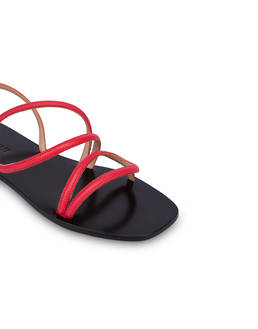 Drops flat sandals in calfskin Photo 4