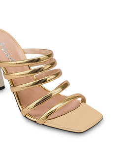 Golden Rainbow laminated mirror mules Photo 4