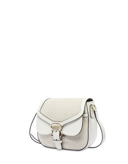 Petalo bag in rafia e vitello Photo 2