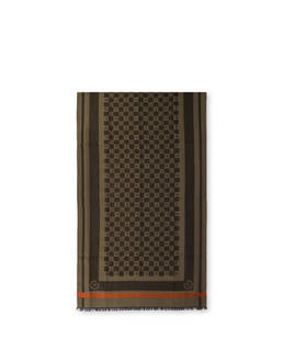 Sciarpa in modal e viscosa Damier Logo Photo 1