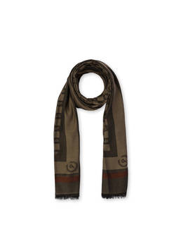 Sciarpa in modal e viscosa Damier Logo Photo 2
