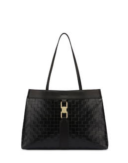 Borsa con stampa intreccio Laurel Horsebit Photo 1