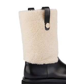 Balkan calfskin and sheepskin ankle boots Photo 4