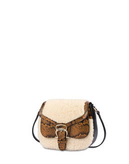 Petalo bag in calfskin and sheepskin Photo 2
