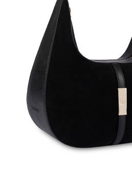 Micro hobo bag in crosta Essence Photo 5
