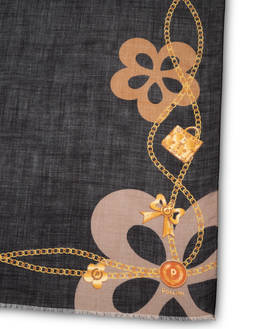 Flowers & Jewels scarf Photo 3