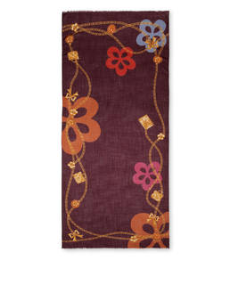 Flowers & Jewels scarf Photo 1