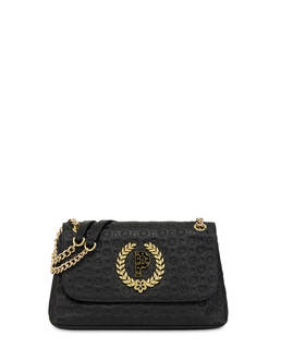Heritage Logo Embossed calfskin shoulder bag Photo 1
