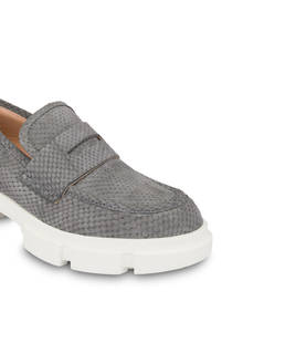 Wild Strawberries python print nubuck loafers Photo 4
