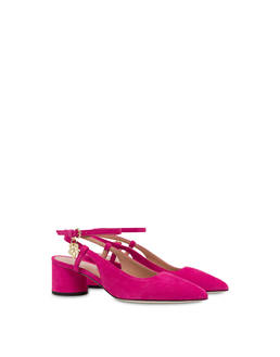 Slingback in camoscio con charm fiore Corinto Photo 2