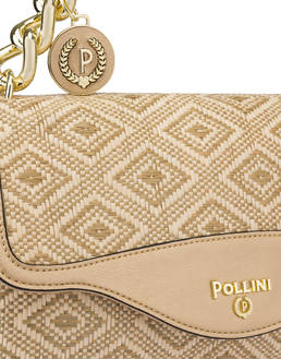 Borsa a spalla in rafia Chain Reaction Photo 5