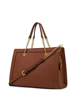 Glam double handle bag with chain Photo 3