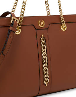 Glam double handle bag with chain Photo 5