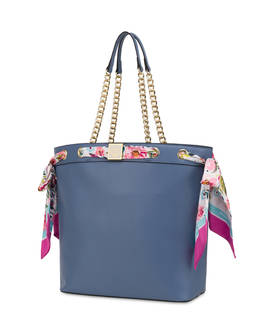 Flower Garden shopping bag with scarf Photo 2