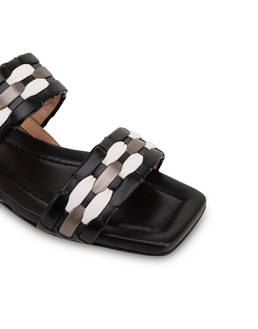 Stripe on Stripe flat sandals Photo 4
