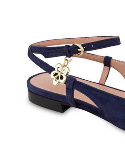 Ballerine in camoscio con charm fiore Corinto Photo 4