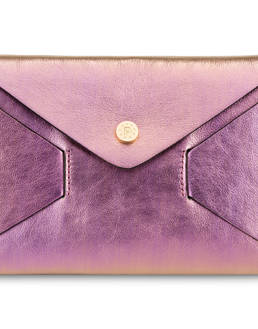 Pochette Mail in vitello laminato cangiante Photo 5