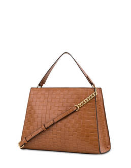 Borsa a mano con stampa intreccio Take your time Photo 3