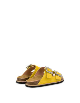 Rosemary split-leather slippers with double strap Photo 3