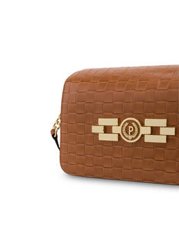 Borsa a tracolla con stampa intreccio Take your time Photo 5