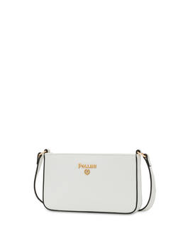 Piccola borsa a tracolla con logo in metallo Photo 2