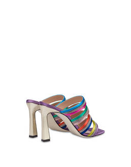 Mule con tacco in raso multicolor Bling Bling Photo 3