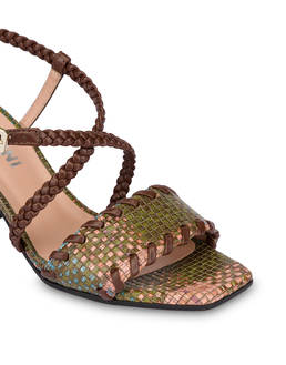 Sandalen Italian Savoir Faire mit Flechtdruck Photo 4