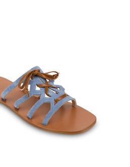 Summer Breeze split-leather flat sandals Photo 4
