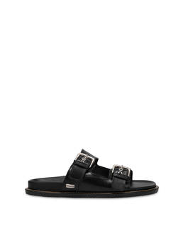 Natural Feeling cowhide slippers with straps Photo 1