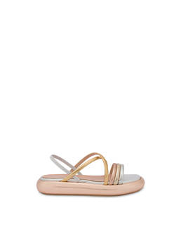 Golden Rainbow metallic flatform sandals Photo 1