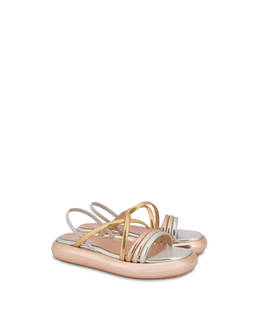 Golden Rainbow metallic flatform sandals Photo 2