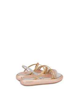 Golden Rainbow metallic flatform sandals Photo 3