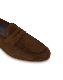 Split leather sacchetto loafers Photo 5