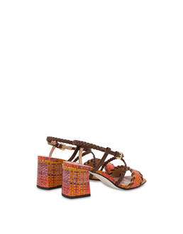 Italian Savoir Faire sandals with weave print Photo 3
