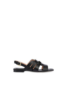 Cage cowhide flat sandals Photo 1