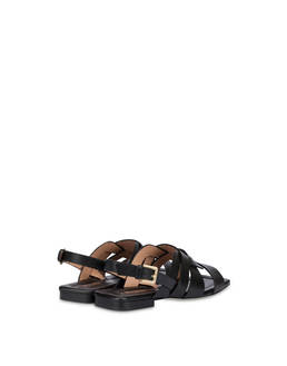 Cage cowhide flat sandals Photo 3