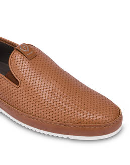 Slip-on loafers with Foxing weave print Photo 5