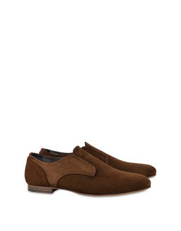 Split leather slip-on sacchetto derby Photo 2