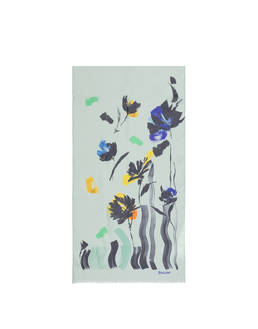 Stola in chiffon con fiori pittorici Photo 2