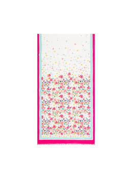 Flowers Print Viscose Stole Photo 2