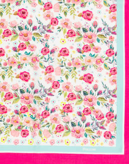 Flowers Print Viscose Stole Photo 3