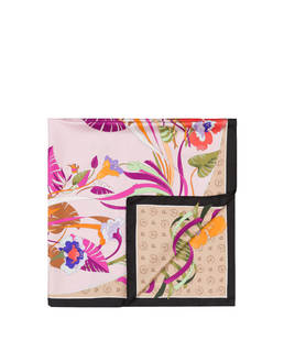 Foulard in seta con stampa floreale Photo 1