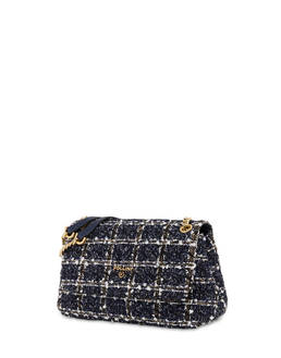 Borsa a spalla in tessuto bouclé Waltzer Night Photo 2