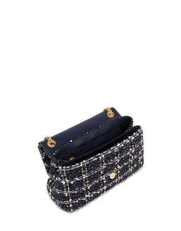 Borsa a spalla in tessuto bouclé Waltzer Night Photo 4