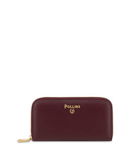Zip wallet with hand-grained leather effect Photo 1